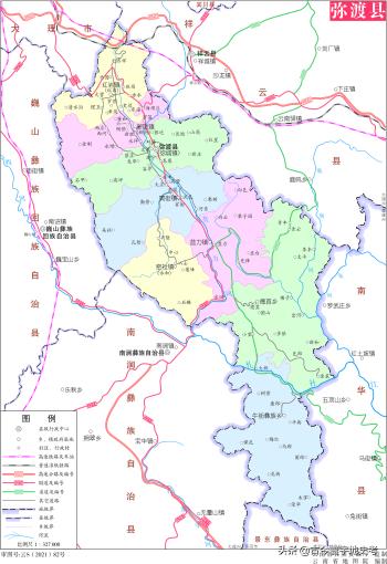 云南省各市州、县地图  -图44