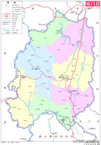 云南省各市州、县地图  -图136