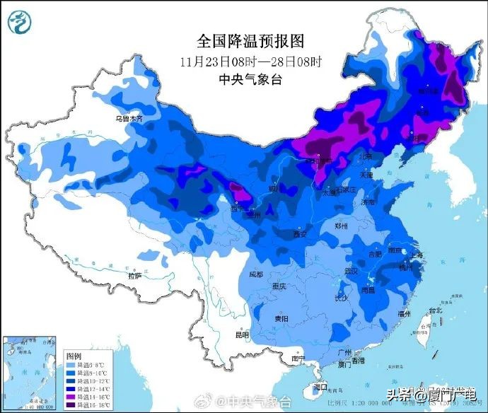 预警！预警！今冬首场寒潮来了！厦门下周低温跌至……  -图2